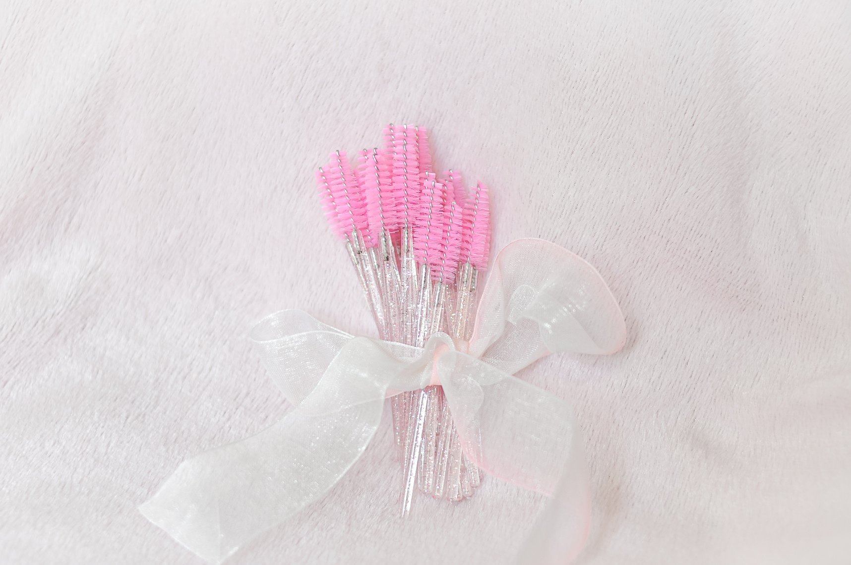 Pink Brushes for Eyelash Extensions and Brows